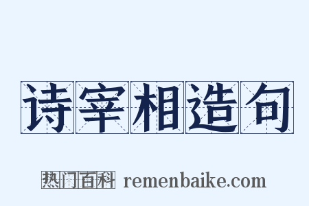 诗宰相造句是什么意思的图片